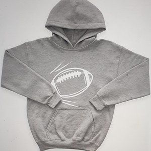 Football Ball Pattern Kids' Sponge Fleece Hoodie - Sport Kids' Hoodie - Graphic